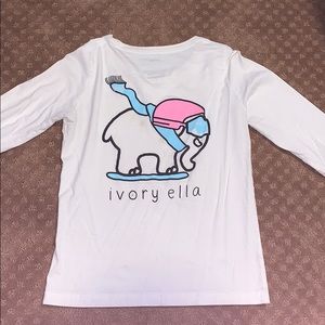 IVORY ELLA LONG SLEEVE TEE